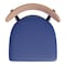 Flash Furniture Blue Vinyl Seat Dining Chair with Natural Wood Back XU-DG6V5BLV-NAT-GG - alternate 9